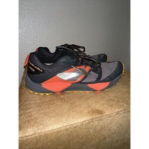 Brooks Men's‎ Size 8.5 Cascadia 13 GTX GoreTex Black Red Trail Shoes